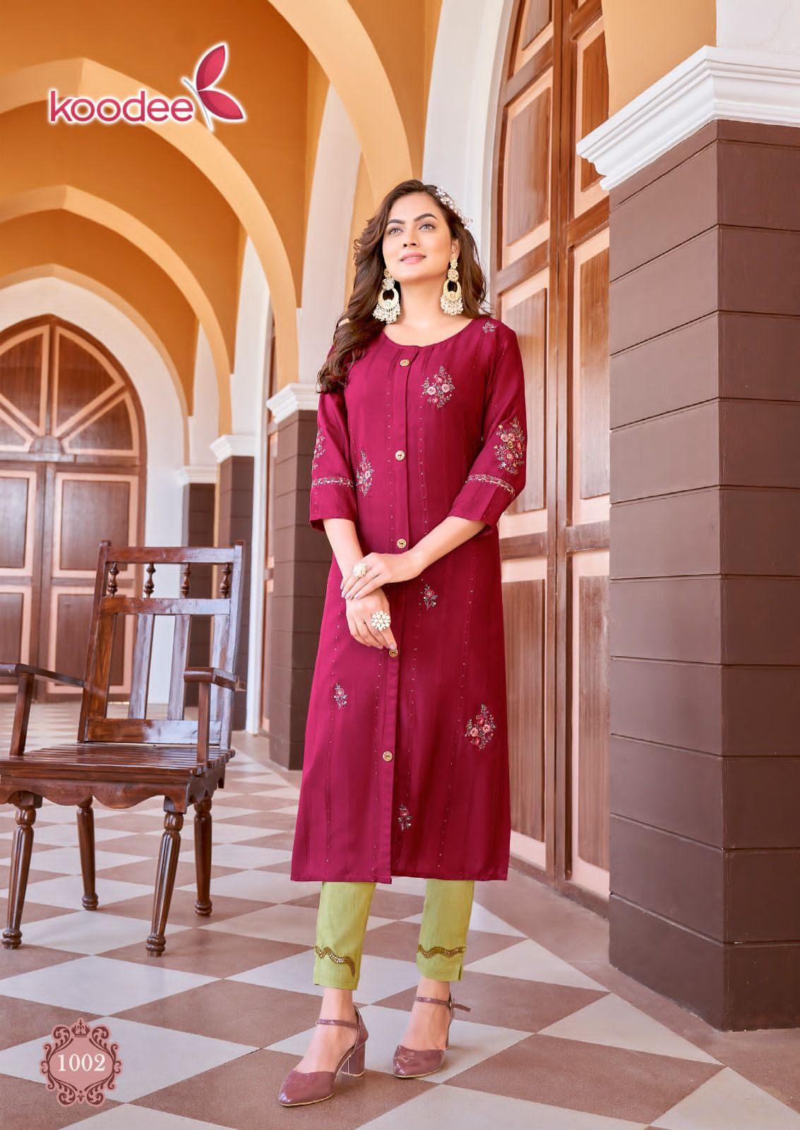 Koodee Naveli Vol 1 Ethnic Wear Wholesale Kurtis With Bottom Catalog